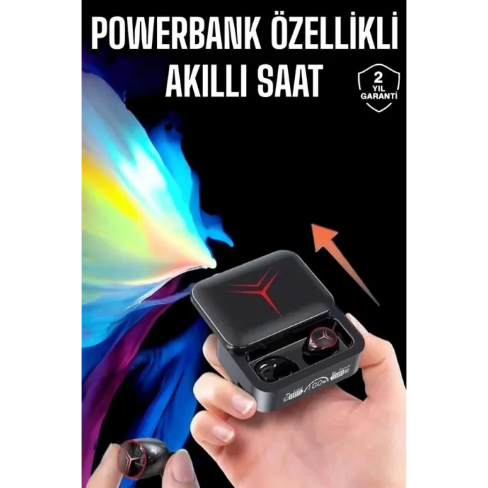 BUĞZ Powerbankli Kulaklık Bluetooth Bağlantılı Çoklu Bağlantı - BUĞZ