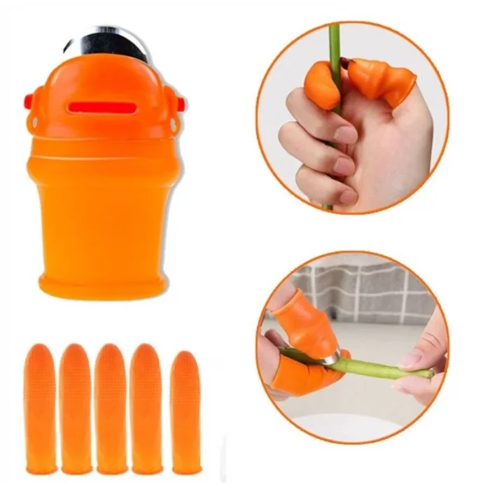 BUĞZ Pratik Baş Parmak Sebze Kesme Ayıklayıcı Bayan M Set