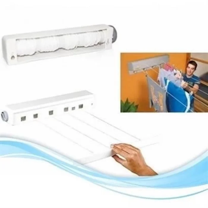  Pratik Çamaşır Kurutma Portatif Yeni Nesil Çek As Kolay Askılık 4 İpli Çamaşır Askılığı