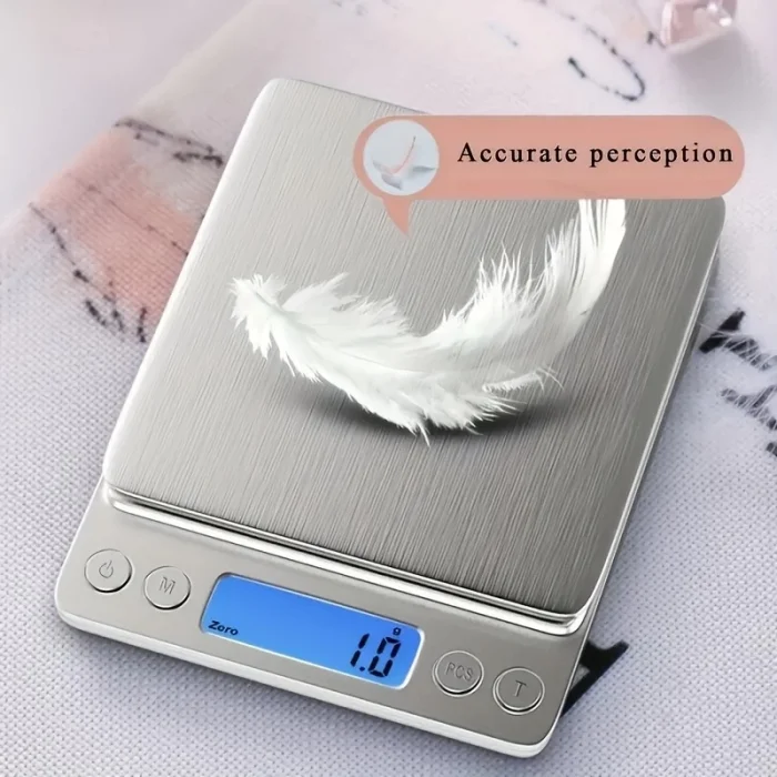 BUĞZ Pratik Dijital Hassas Mutfak Terazisi Hassas Tartı 2000 Gr./0.1 Gr. Hassasiyet