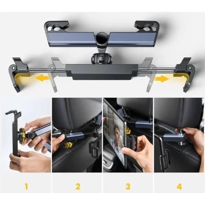 BUĞZ Pratik Koltuk Arkası Ayarlanabilir Tablet Telefon Tutucu