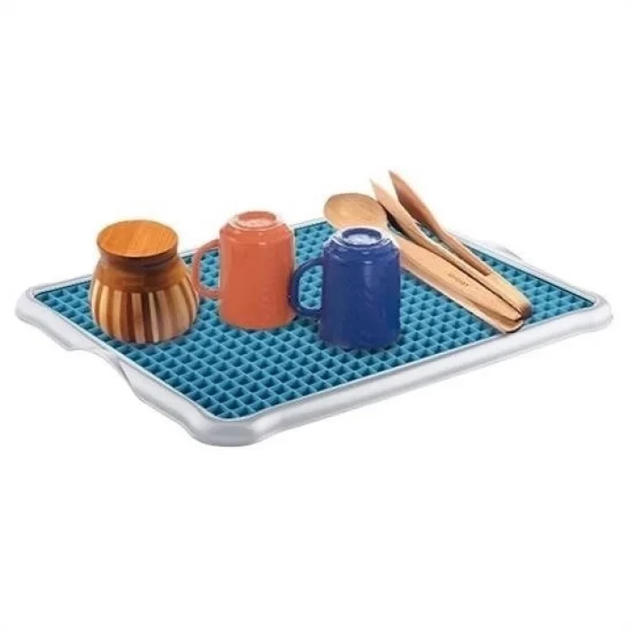  Pratik Lavabo Tezgah Üstü Bulaşık Kurutmalığı Süzmatik 22x40 cm