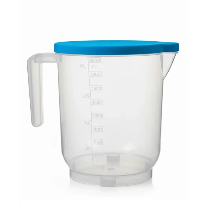 BUĞZ Pratik Mutfak Ölçü Kabı - 2 Litre Dereceli Şeffaf Hazne BPA Free