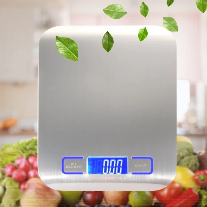 BUĞZ Pratik Tf 1002 Hassas Ölçümlü  Maksimum 5 Kg Kapasiteli Led Ekran Platin Dijital Mutfak Tartısı