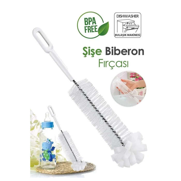 BUĞZ Premium Lüks Şişe ve Biberon Fırçası - Ultra Dayanıklı Profesyonel Temizlik & Kristal Parlaklık