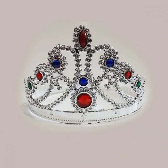 BUĞZ Prenses Parti Tacı Gümüş Rengi 1 Adet