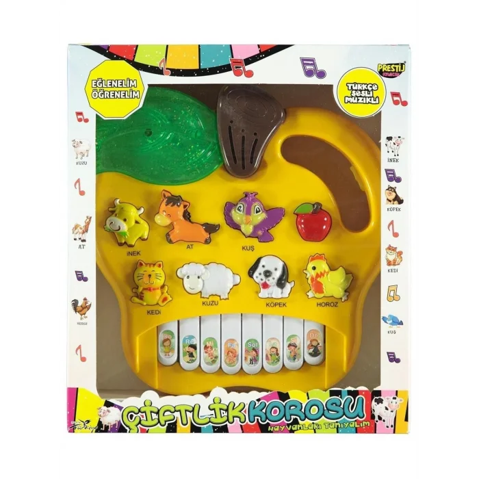 BUĞZ Prestij Kutulu Hayvanlı Pilli Elmalı Piano