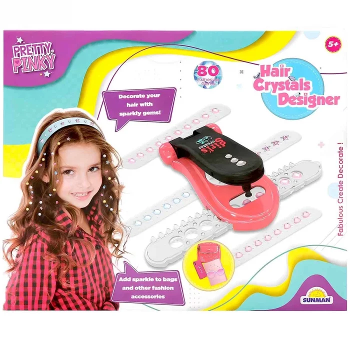  Pretty Pinky Kristal Saç Aksesuarı Güzellik Seti