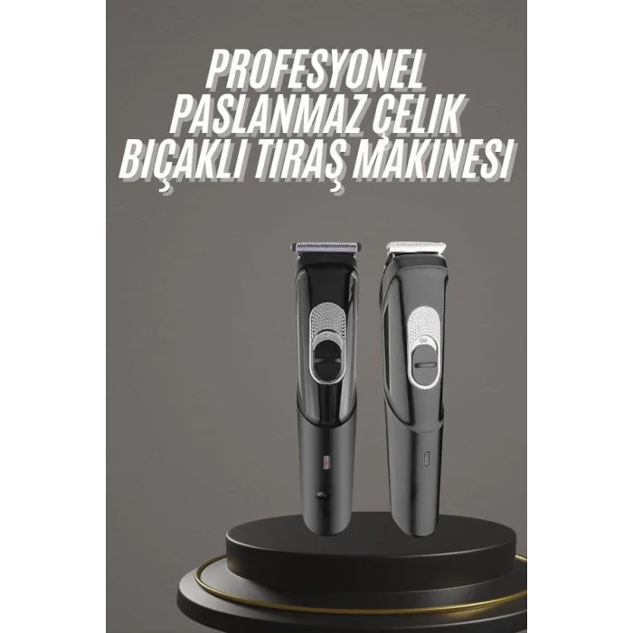 BUĞZ Pro Şarjlı Saç Sakal Tıraş Makinesi Ense Kesme Makinesi Lazer Öncesi Kısaltma
