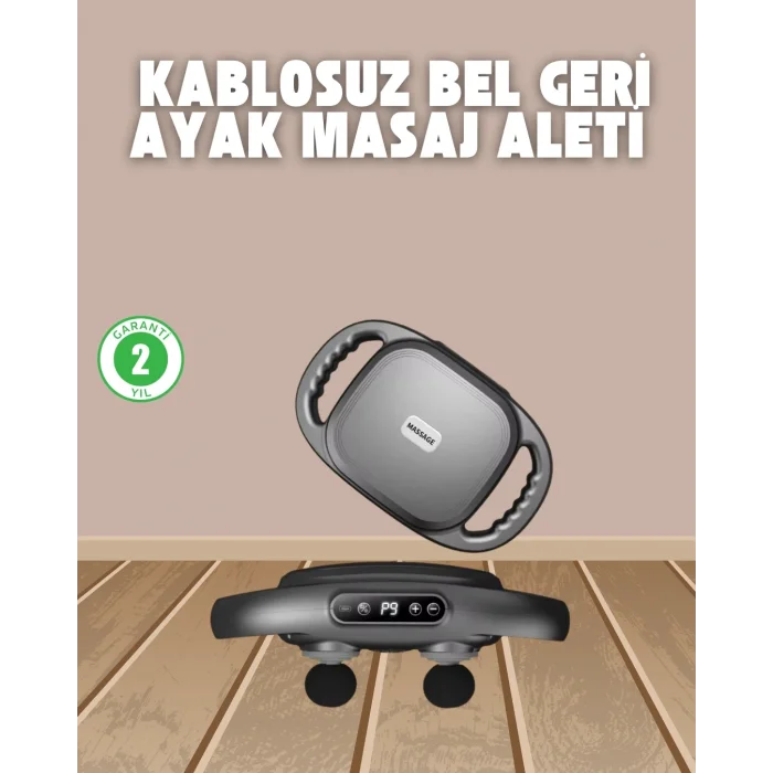 BUĞZ Profesyonel 6 Başlıklı Şarjlı Masaj Tabancası 2000 mAh Güçlü Performans