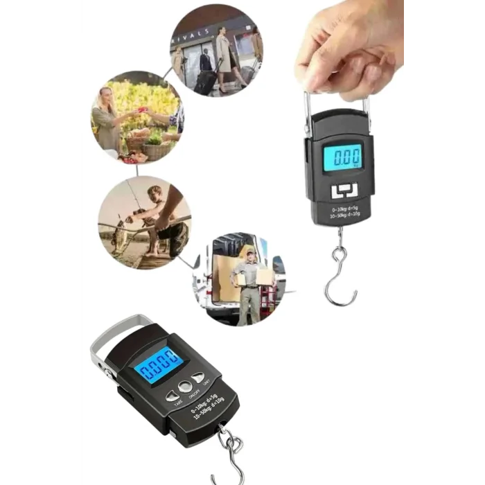  Profesyonel El Terazisi El Kantarı 50 Kg Dijital Göstergeli Tartı
