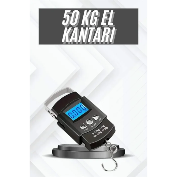 BUĞZ Profesyonel El Terazisi El Kantarı 50 Kg Dijital Göstergeli Tartı - BUĞZ