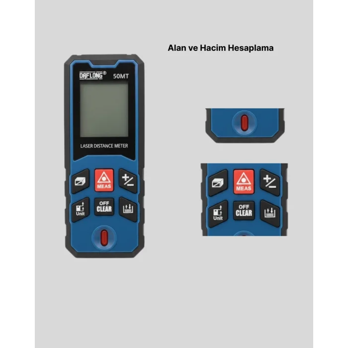 BUĞZ Profesyonel Lazer Metre Hassas Ölçüm ve Dijital Ekran - Lisinya