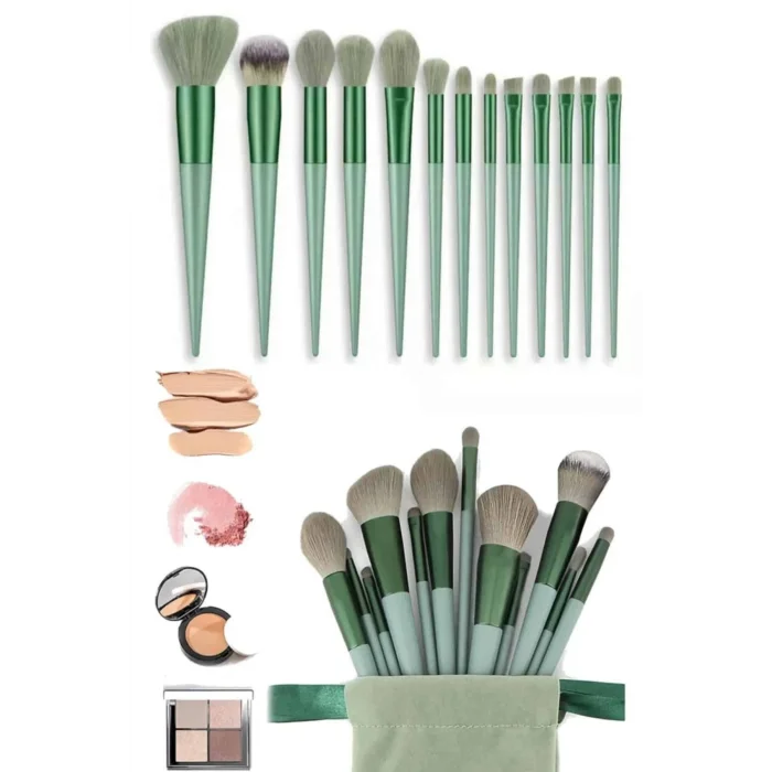  Profesyonel Makyaj Fırça Seti 13 Parça Yumuşak Kıllı Fırça Seti Far Fırçası