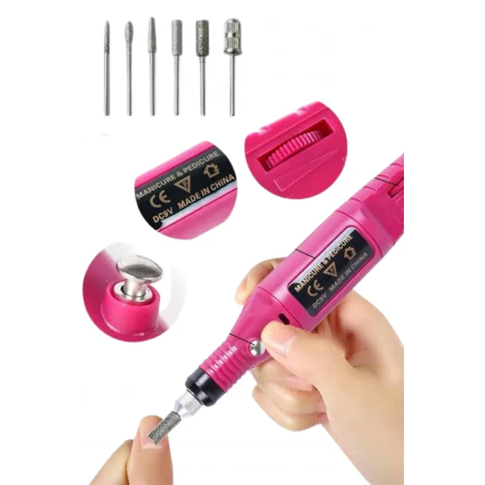  Profesyonel Manikür Pedikür Seti Törpü Makinesi Protez Tırnak Çıkarma