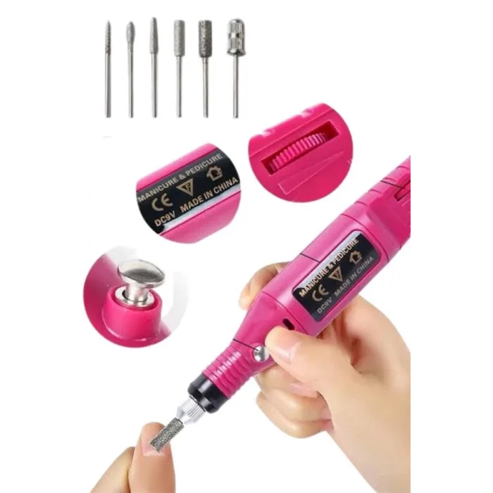  Profesyonel Manikür Pedikür Seti Törpü Makinesi Protez Tırnak Çıkarma