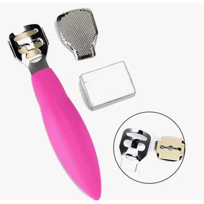 BUĞZ Profesyonel Nasır Raspası ve Paslanmaz Topuk Rendesi Ayak Bakım Seti