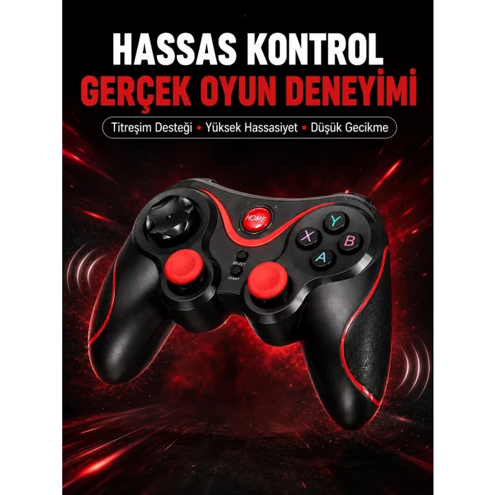 BUĞZ Profesyonel Oyuncu Kablosuz Gamepad Çoklu Cihaz Desteği
