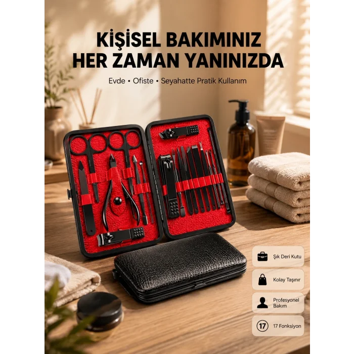 BUĞZ Profesyonel Paslanmaz Çelik Manikür & Pedikür Seti Yeni Nesil