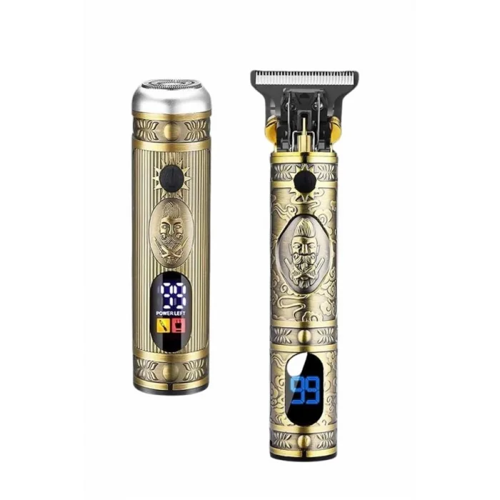  Profesyonel Saç Sakal Vücut Kulak ve Burun Tıraş Makinesi 3 Başlıklı