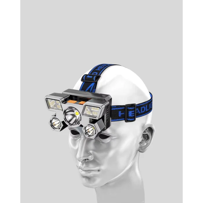 BUĞZ Profesyonel Şarjlı LED Far – IPX5 Suya Dayanıklı, 4 Işık Modu, Hareket Sensörlü - Lisinya