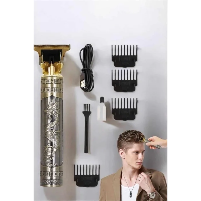  Profesyonel Şarjlı Saç ve Sakal Şekillendirici Çizik Tıraş Makinesi