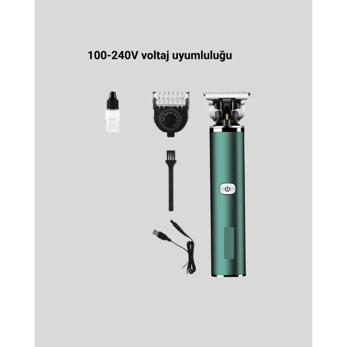 BUĞZ Profesyonel Şarjlı Tıraş Makinesi – 180 Dakika Kullanım, 2.5 Saat Hızlı Şarj, Evrensel USB Şarj Girişli