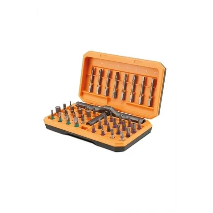 BUĞZ Profesyonel Tornavida Seti 40 Parça Çok Uçlu Kapsamlı Tamir Seti Gri