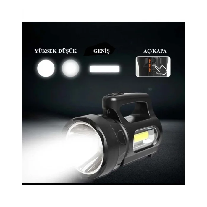 BUĞZ Profesyonel Ultra Güçlü LED El Feneri - Yüksek Performanslı 900 Lümen Aydınlatma