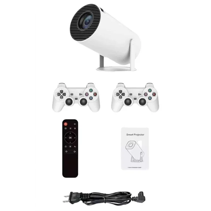 BUĞZ Projeksiyon Cihazı Video Oyun Konsolu Projektör Taşınabilir Ayaklı Çift Kollu 4K Çözünürlüklü - Lisinya