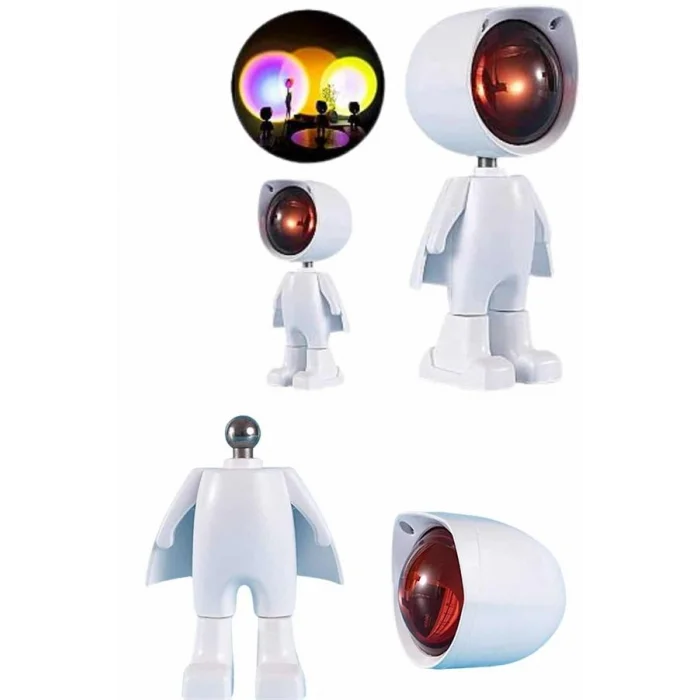 BUĞZ Projeksiyon Güneş Lambası Astronot Gün Batımı Projektör LED Işıklı - Lisinya