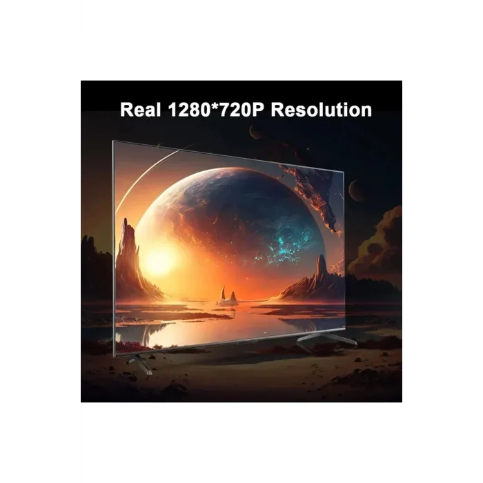 BUĞZ Projektör 4K Android 11 Dual Wifi6 260ANSI BT5.0 1080P 1280x720 çözünürlük destekli