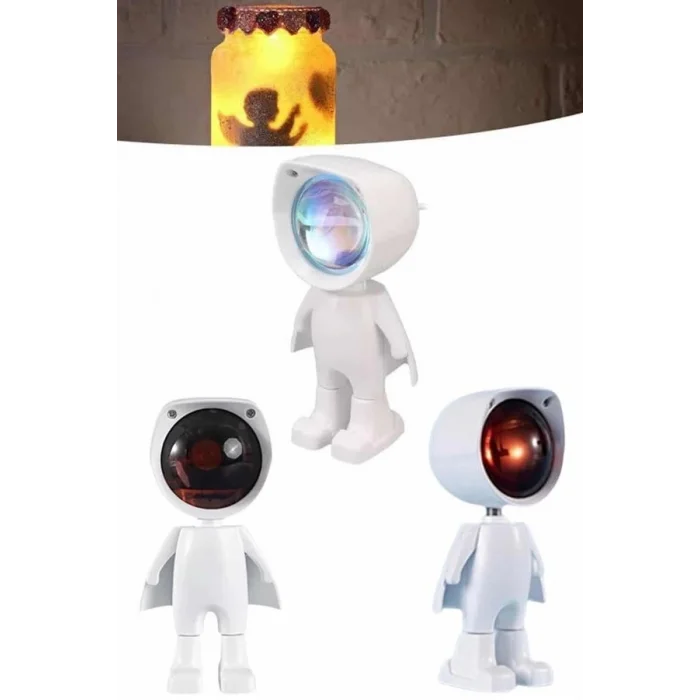  Projektör Atmosfer Işık Lambası Projektör Güneş Lambası Masa Lambası