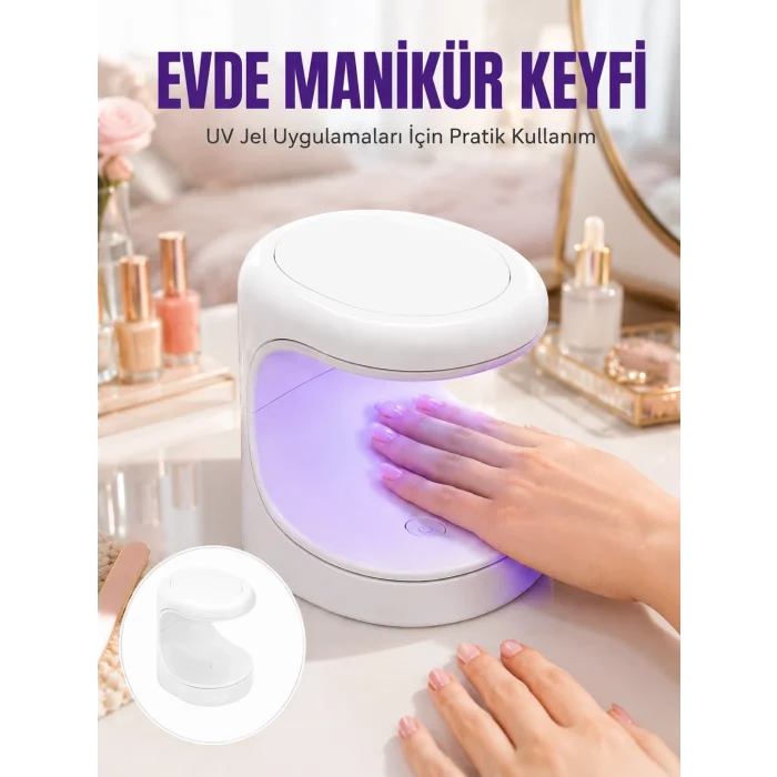 BUĞZ Protez Tırnak Kurutucu Kalıcı Oje Led Oje Kurutucu UV Işınlı Taşınabilir Yeni Nesil