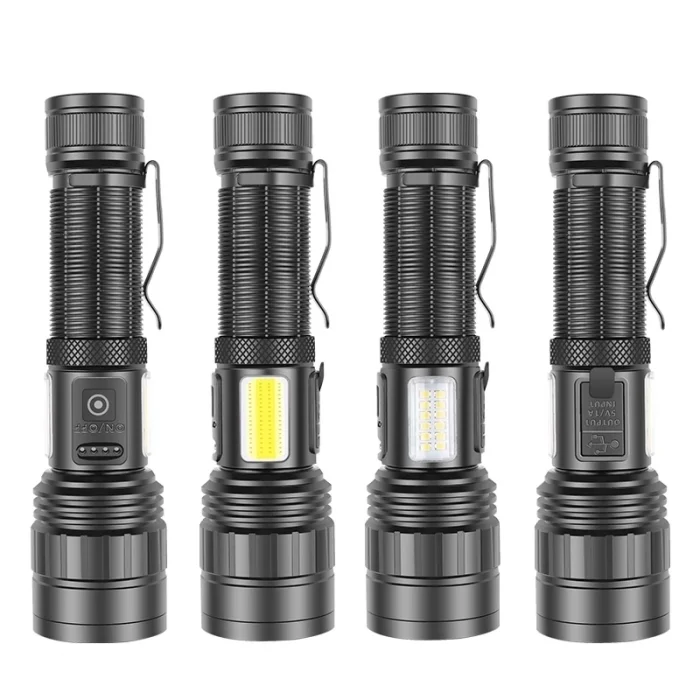 BUĞZ Ps-6153 10000 Lümen Zoomlu Mıknatıslı Tg Cob Led Powerbank Özellikli Profesyonel El Feneri