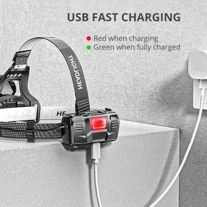 BUĞZ Ps-8002 Sensörlü Zoomlu Profesyonel Şarjlı Kafa Lambası