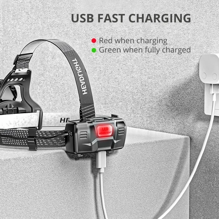 BUĞZ Ps-8002 Sensörlü Zoomlu Profesyonel Şarjlı Kafa Lambası