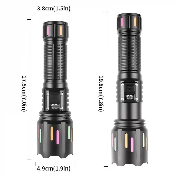 BUĞZ Ps-9954 30w Zoomlu Led Powerbank Özellikli Şarjlı Profesyonel El Feneri