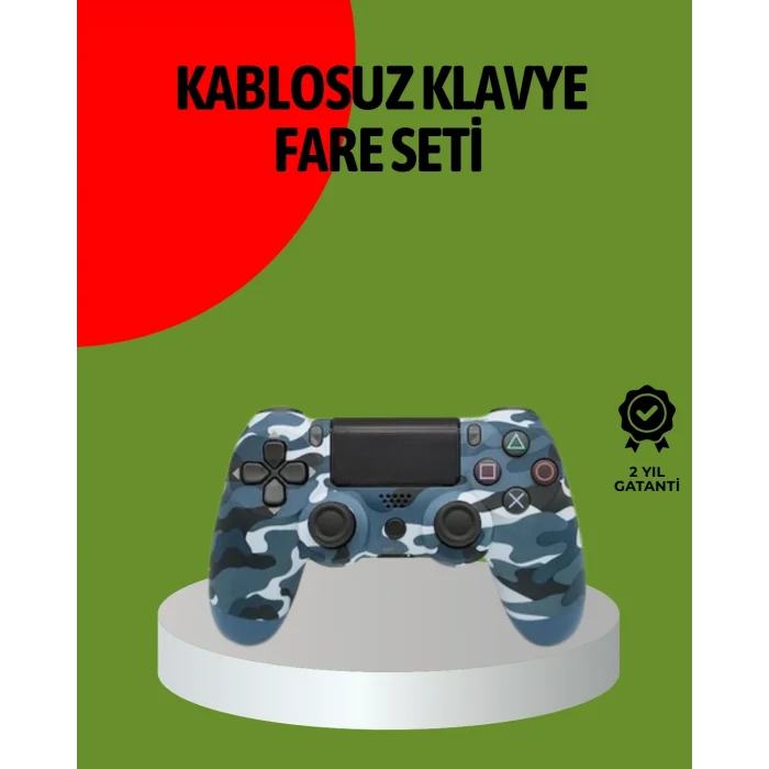 BUĞZ PS4 Kablosuz Oyun Kolu Gecikmesiz Bağlantılı Ergonomik Tasarımlı
