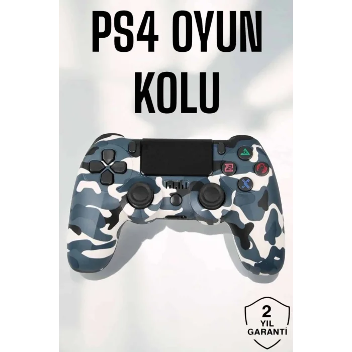 PS4 Oyun Kolu Kamuflaj Desenli Joystick