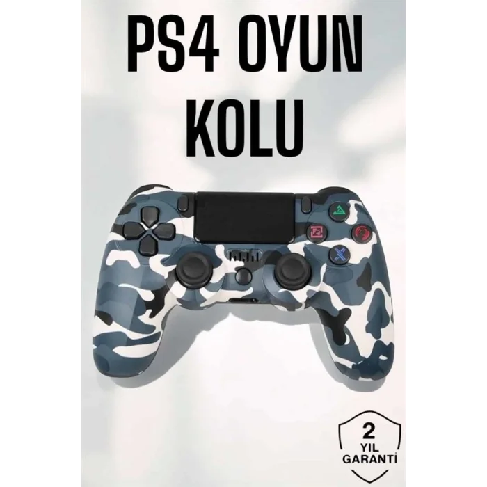  PS4 Oyun Kolu Kamuflaj Desenli Joystick