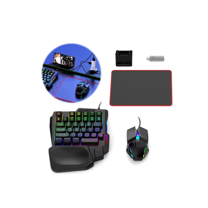 BUĞZ Pubg Mobil Oyun Kiti 5in1 Bt5.3 Klavye Mouse Dönüştürücü Seti Pugb Seti