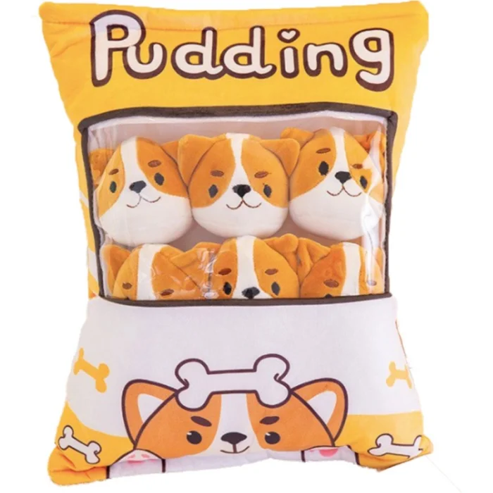 BUĞZ Pudding Peluş Yastık - 8 Mini Peluş - Oyuncaklı Yastık