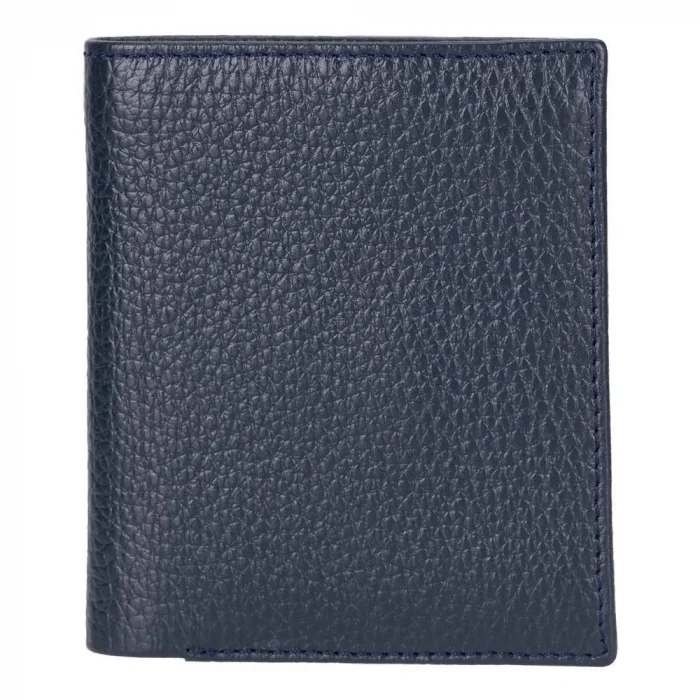  Purahide Deri Cüzdan, 7 Adet Kart Bölmesi, Dokulu Lacivert