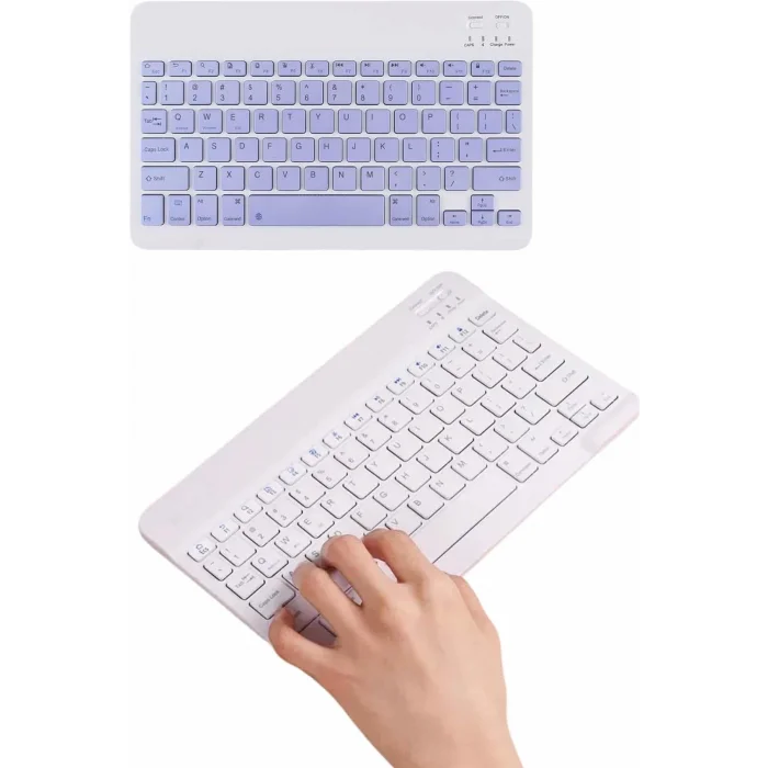  Q Klavye Türkçe Bluetooth Klavye Tüm Cihazlara Uyumlu Kablosuz