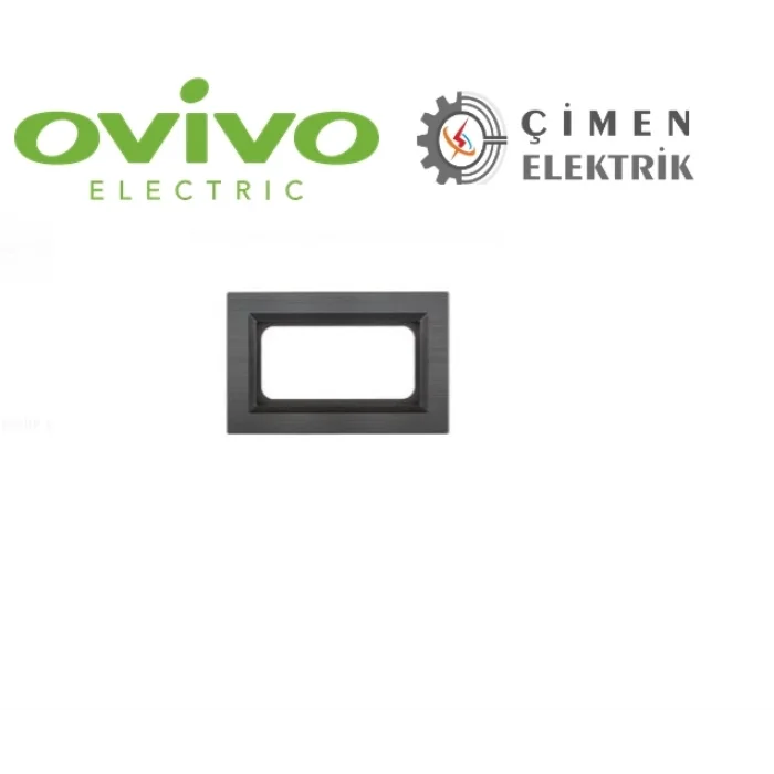  Qantum Gri İkili Topraklı Priz Çerçevesi - Priz ve Anahtar İçin Uyumlu Çerçeve