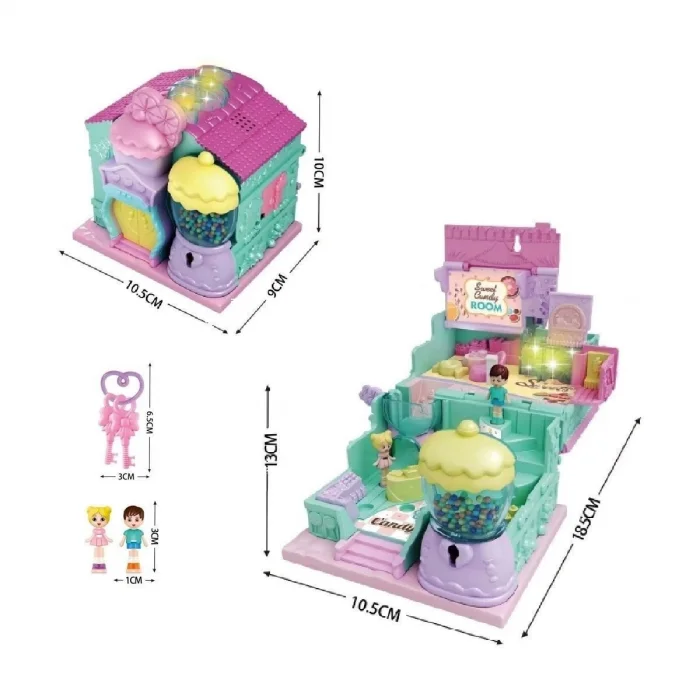  QF2910-11-12-13-14-15 Işıklı Müzikli Aksesuarlı Ev Serisi Açılıp-Katlanır