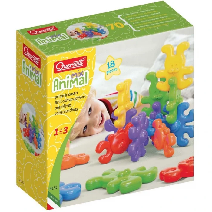 BUĞZ Quercetti Hayvan Şekilli Eğitici Yapım Oyunu 18 Parça