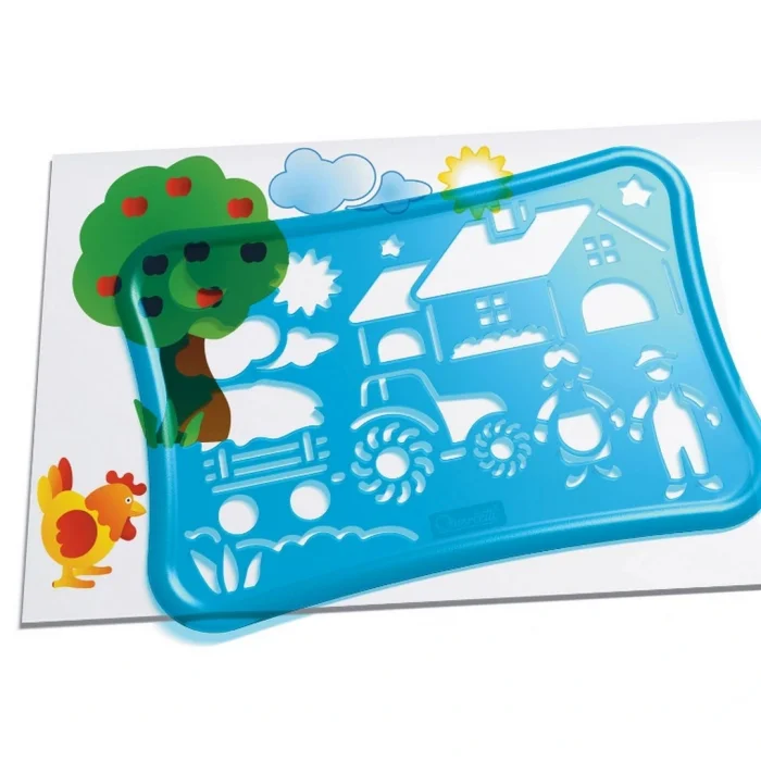 BUĞZ Quercetti Şablon Tasarım Seti Çiftlik 19 Parça