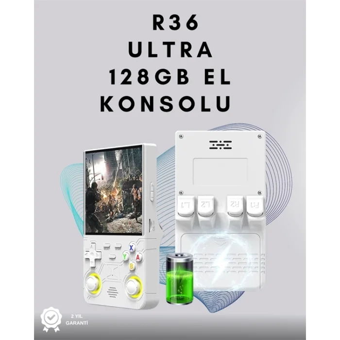  R36 Ultra Retro Oyun Konsolu – RGB Destekli, Çoklu Platform, Kaydet/Yükle Özellikli